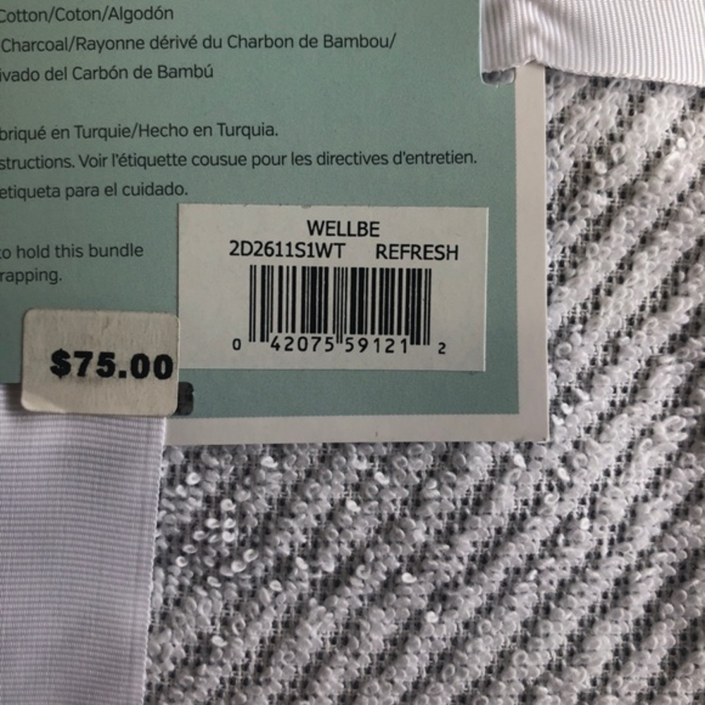 🌟 WellBe 4 Pack Refresh Charcoal Bath & Hand Towels READ DESCRIPTION PRICE FIRM - Picture 8 of 11